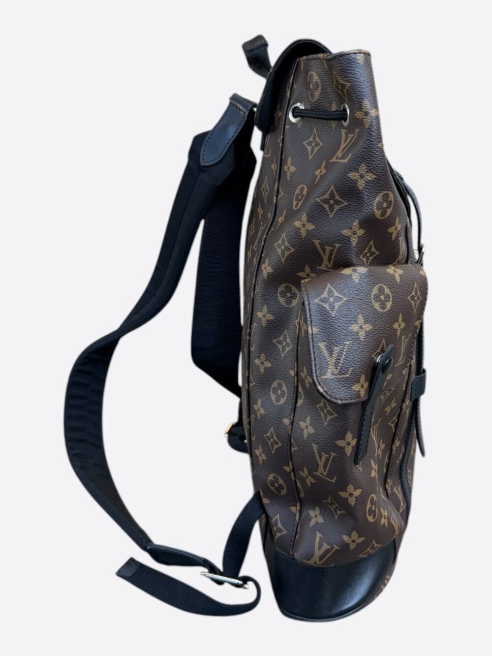 Louis Vuitton Brown Macassar Monogram Christopher Backpack - Picture 2 of 7